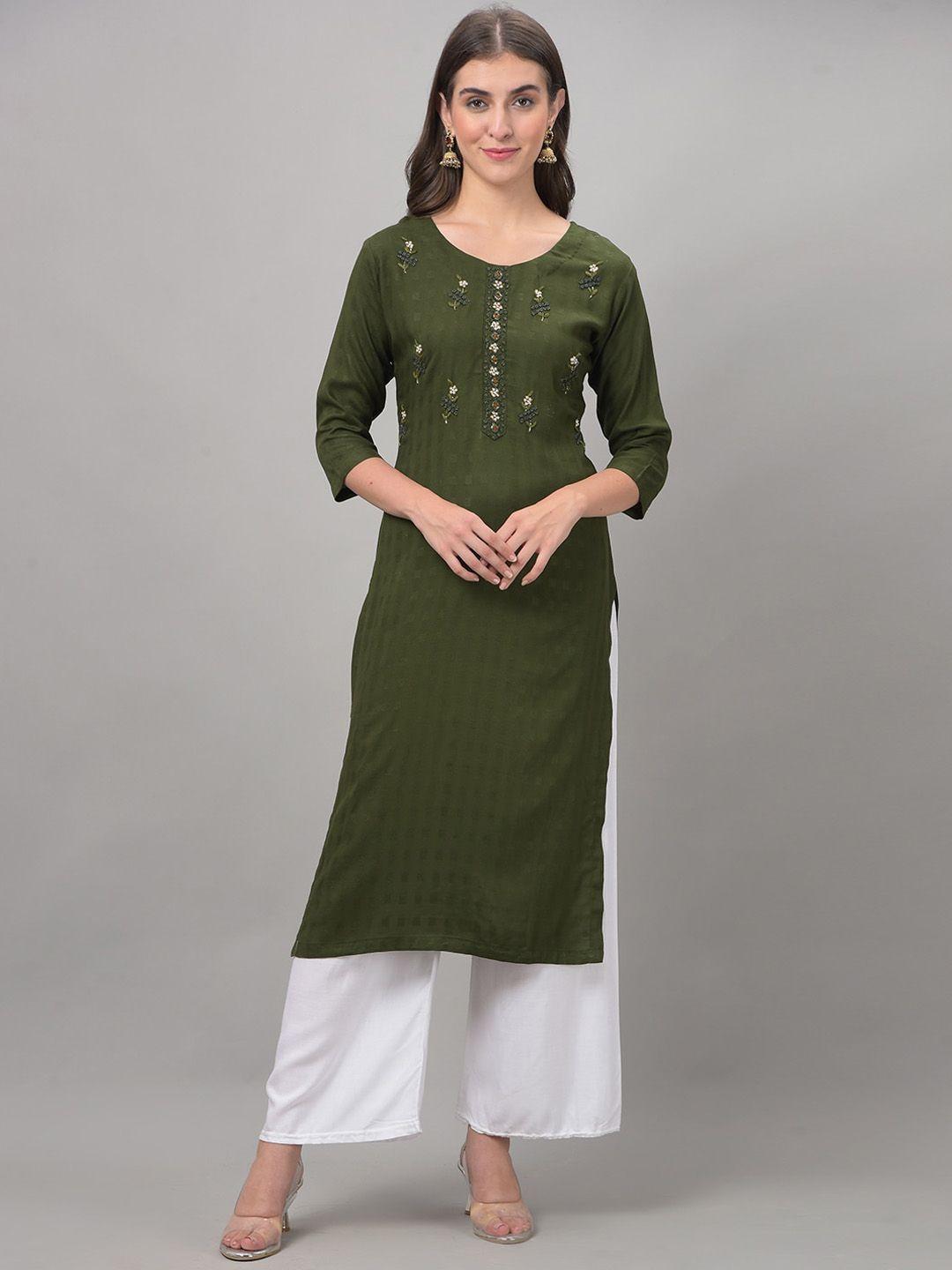 dollar missy floral embroidered kurta