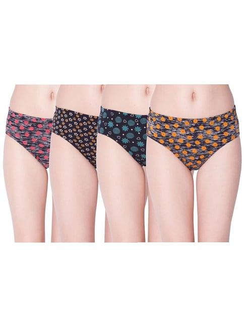 dollar missy multicolor printed hipster panty (pack  of 4)