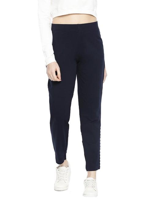 dollar missy navy elasticated trousers