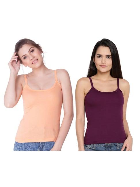 dollar missy orange & purple camisole pack of - 2