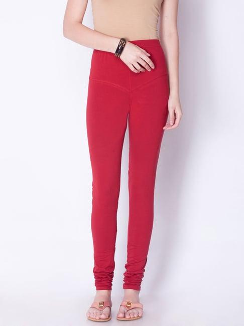 dollar missy parry red cotton leggings
