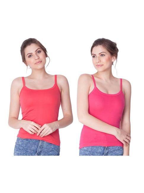 dollar missy pink & coral camisole pack of - 2