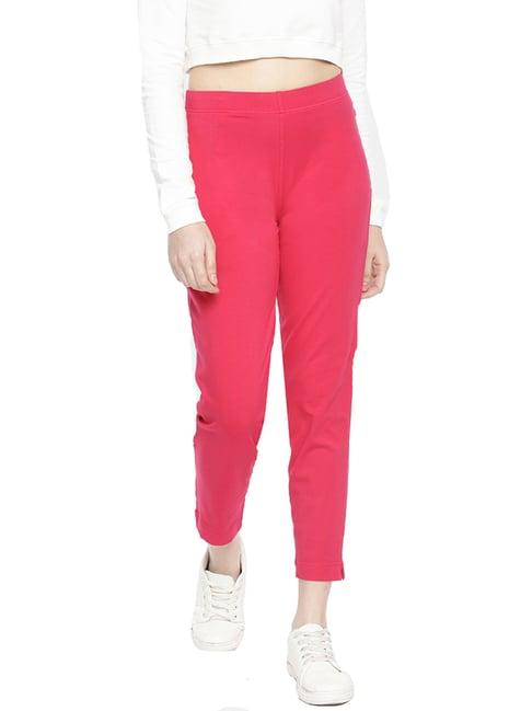 dollar missy pink elasticated trousers