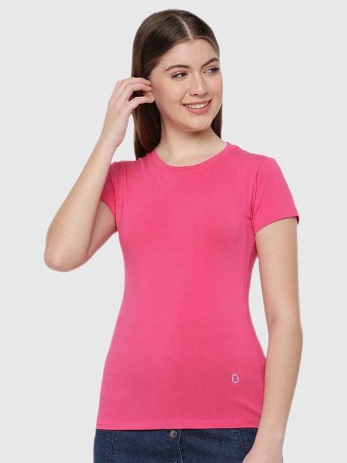 dollar missy pink regular fit t shirt