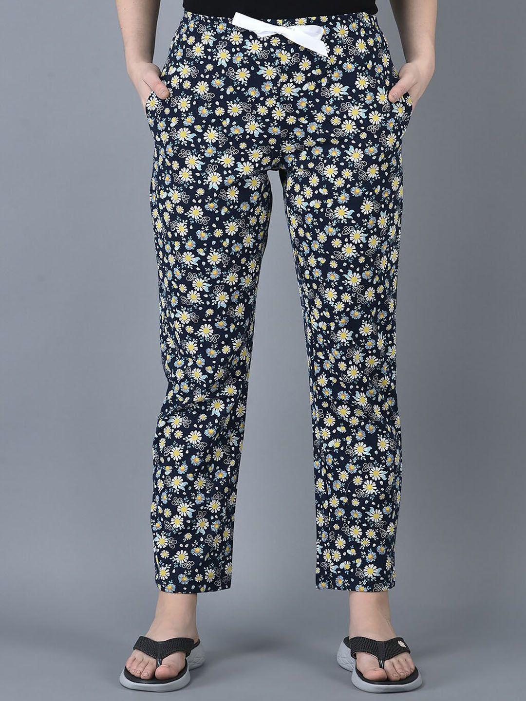 dollar missy printed cotton lounge pants