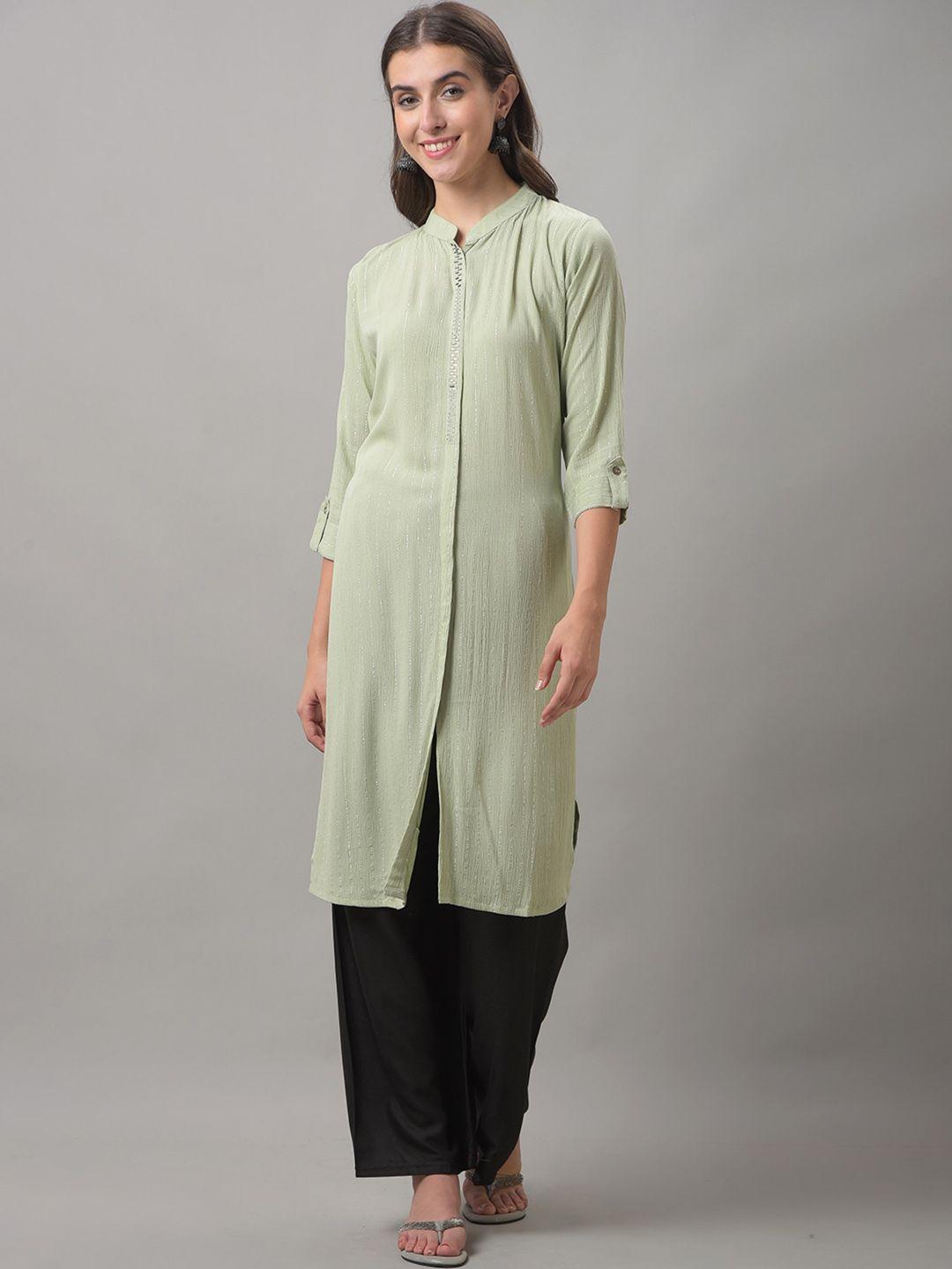 dollar missy striped mandarin collar pathani kurta