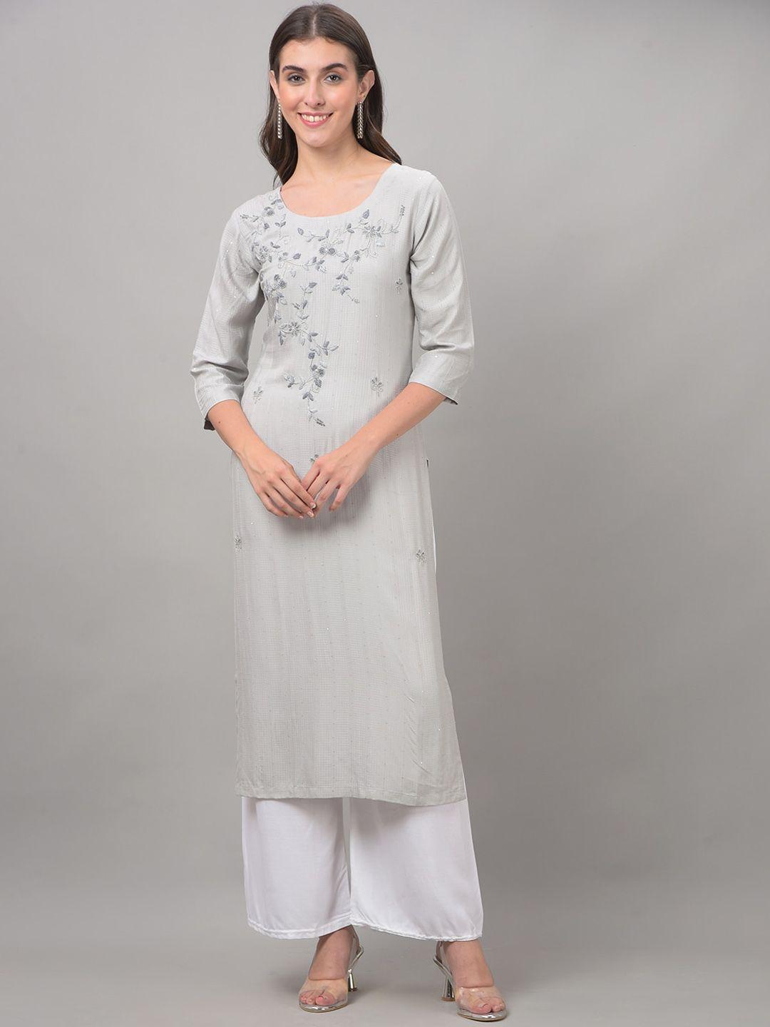 dollar missy striped thread work straight kurta