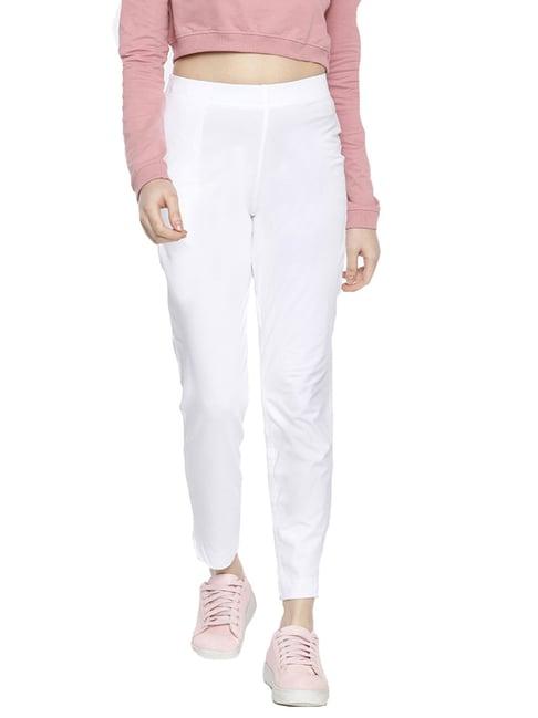 dollar missy white elasticated trousers