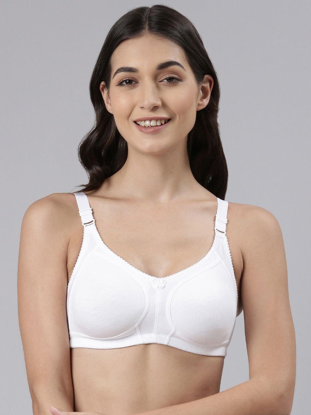 dollar missy white non padded cotton bra