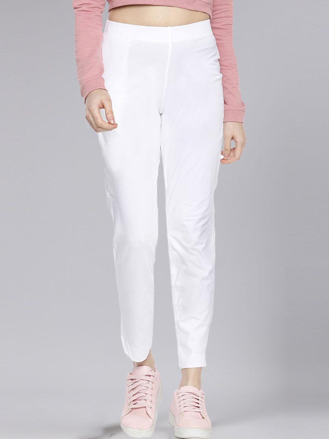 dollar missy women high-rise relaxed tapered fit wrinkle free trousers