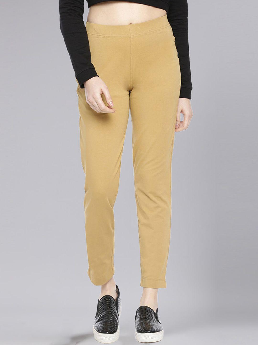 dollar missy women mid-rise relaxed tapered fit wrinkle free trousers