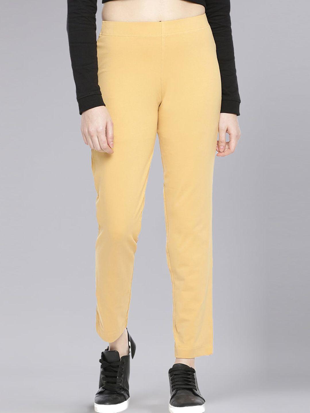 dollar missy women mid-rise relaxed tapered fit wrinkle free trousers