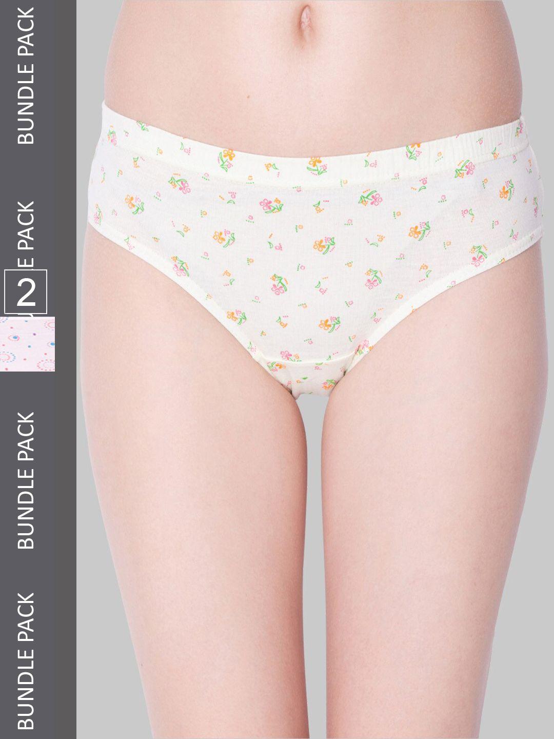 dollar missy women pack of 2 printed anti microbial hipster briefs