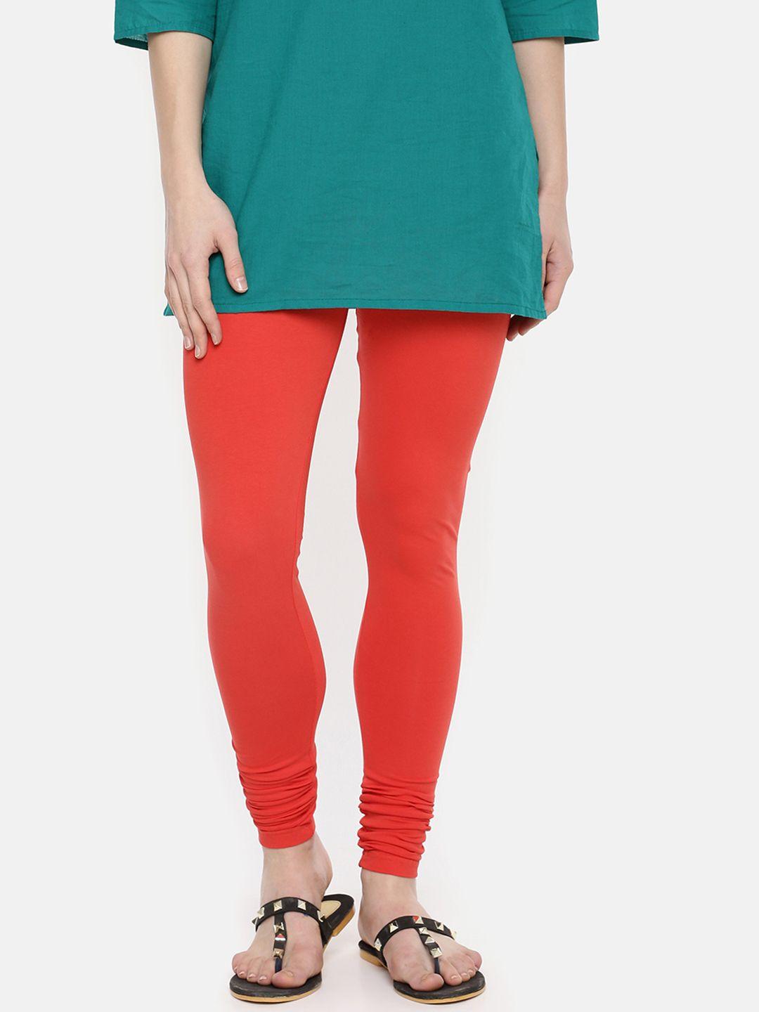 dollar missy women red churidar length  leggings