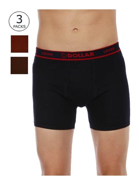 dollar multicolor regular fit trunks - pack of 3