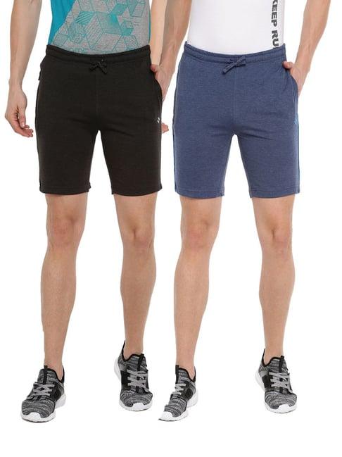 dollar mutlicolored cotton regular fit shorts (pack of 2)