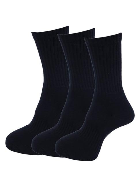 dollar navy cotton free size socks - pack of 3