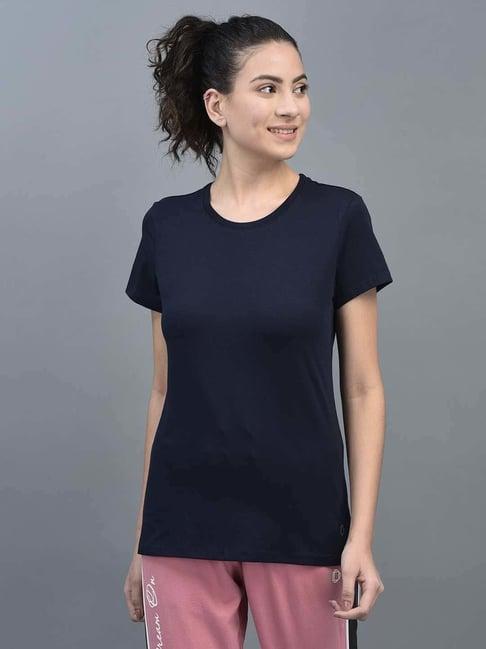 dollar navy cotton sports t-shirt