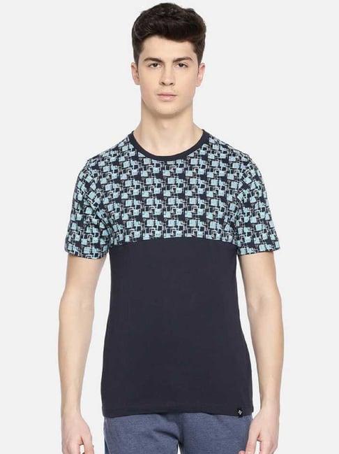 dollar navy regular fit printed t-shirt