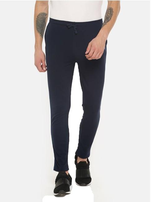 dollar navy regular fit trackpants