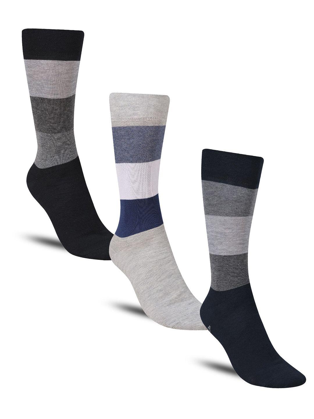 dollar socks men pack of 3 patterned cotton calf-length socks