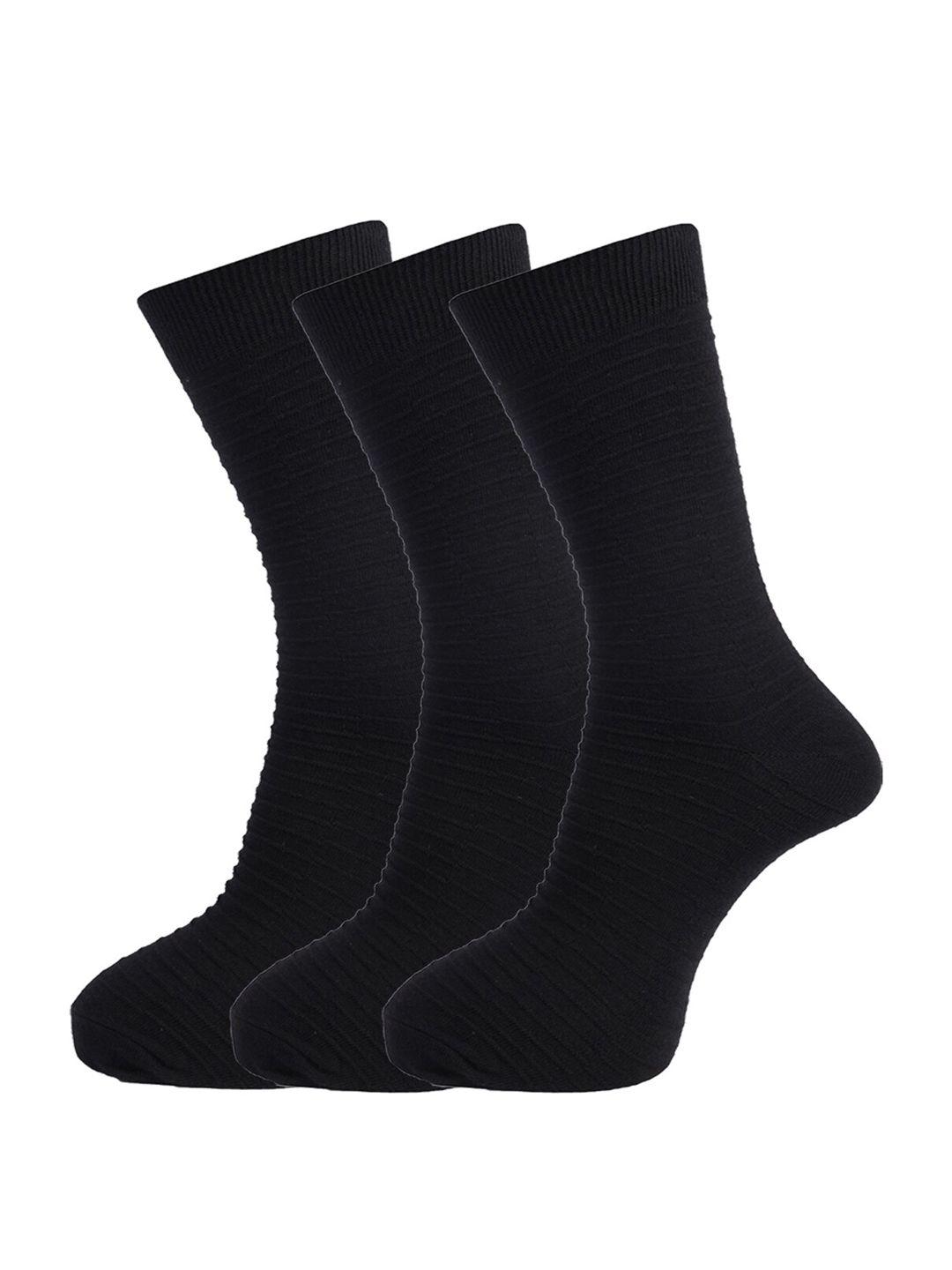 dollar socks men pack of 3 solid cotton calf-length socks