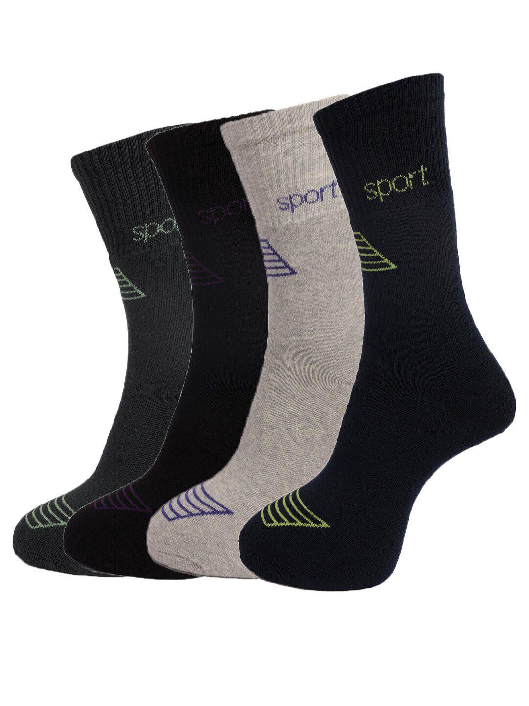 dollar socks men pack of 4 assorted cotton above ankle-length socks