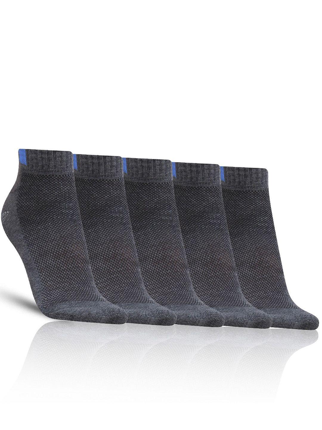 dollar socks men pack of 5 patterned cotton ankle-length socks