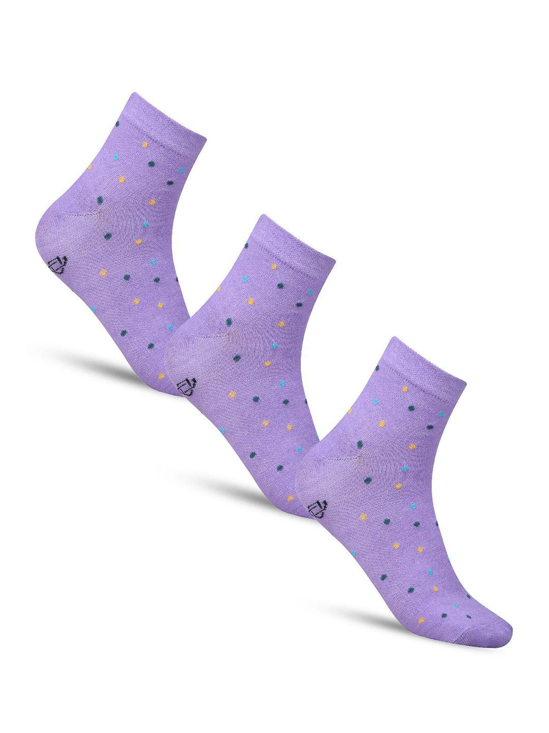 dollar socks women pack of 3 patterned above ankle-length cotton socks