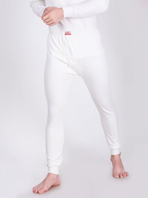 dollar white regular fit thermal bottom