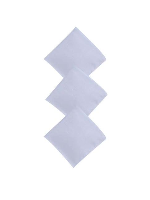 dollar white solid handkerchiefs for men - pack of 5