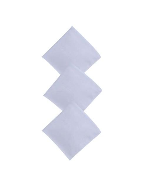 dollar white solid handkerchiefs for men - pack of 5