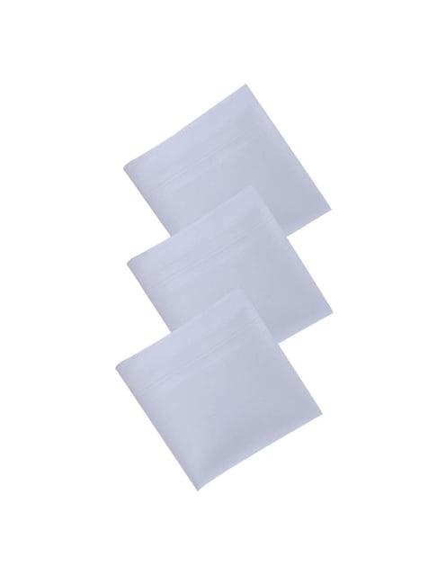 dollar white solid handkerchiefs for men - pack of 6