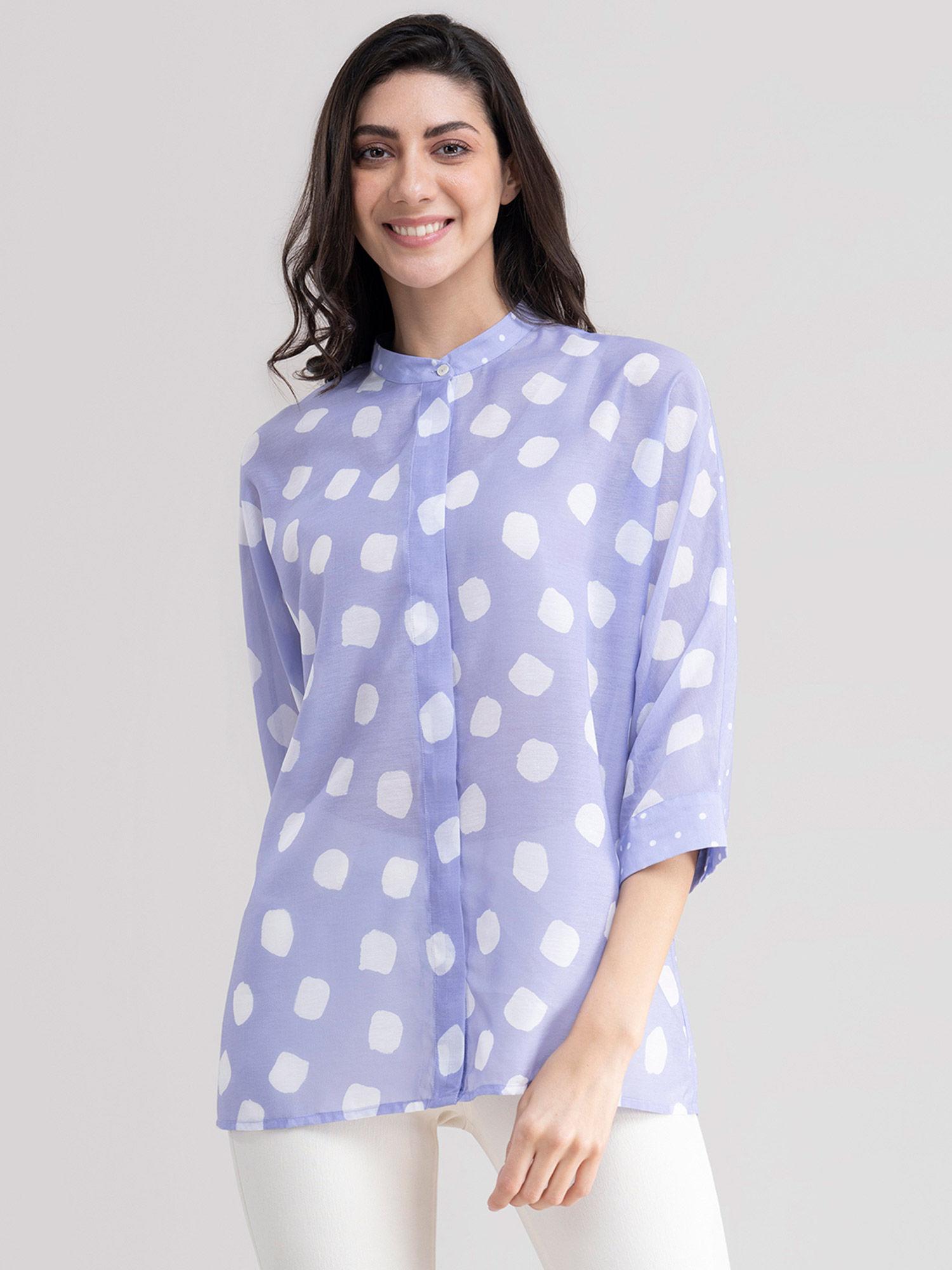 dolman sleeve print play shirt - lilac