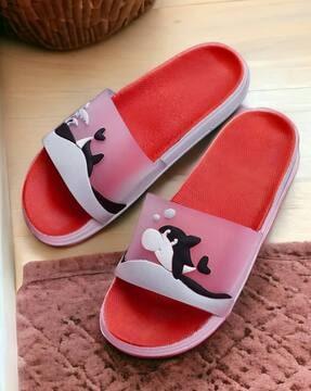 dolphin embossed sliders