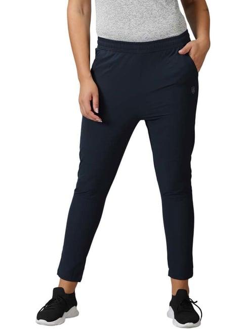 domin8 navy mid rise sports track pants