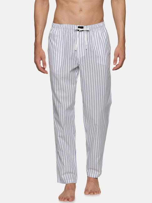 don vino grey regular fit striped nightwear pyjamas