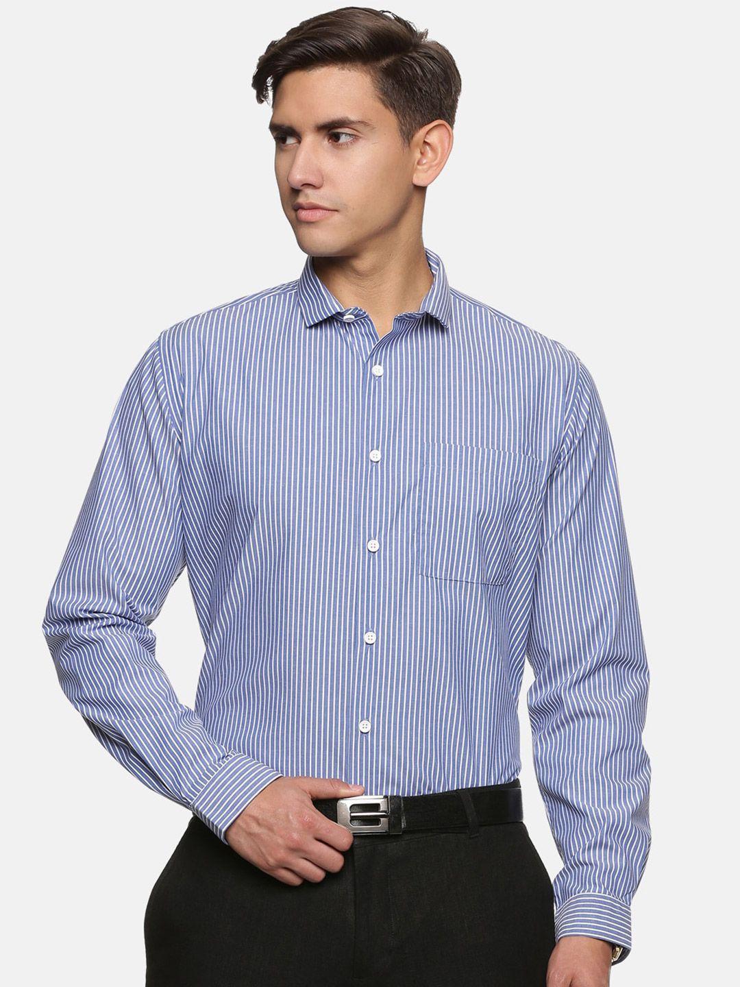 don vino relaxed fit striped cotton formal shirt