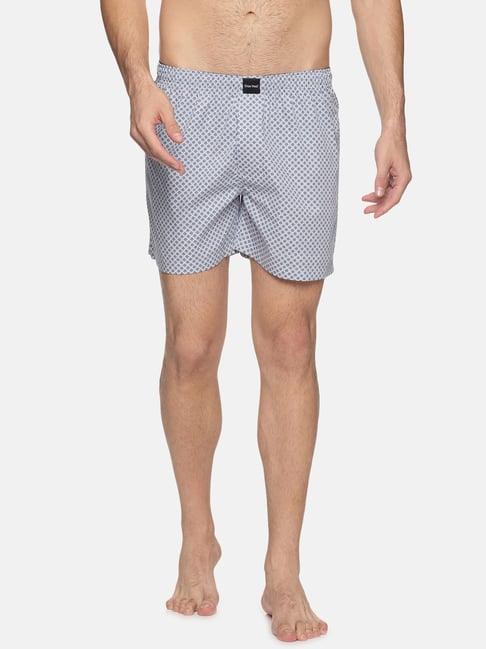 don vino light blue regular fit printed boxers