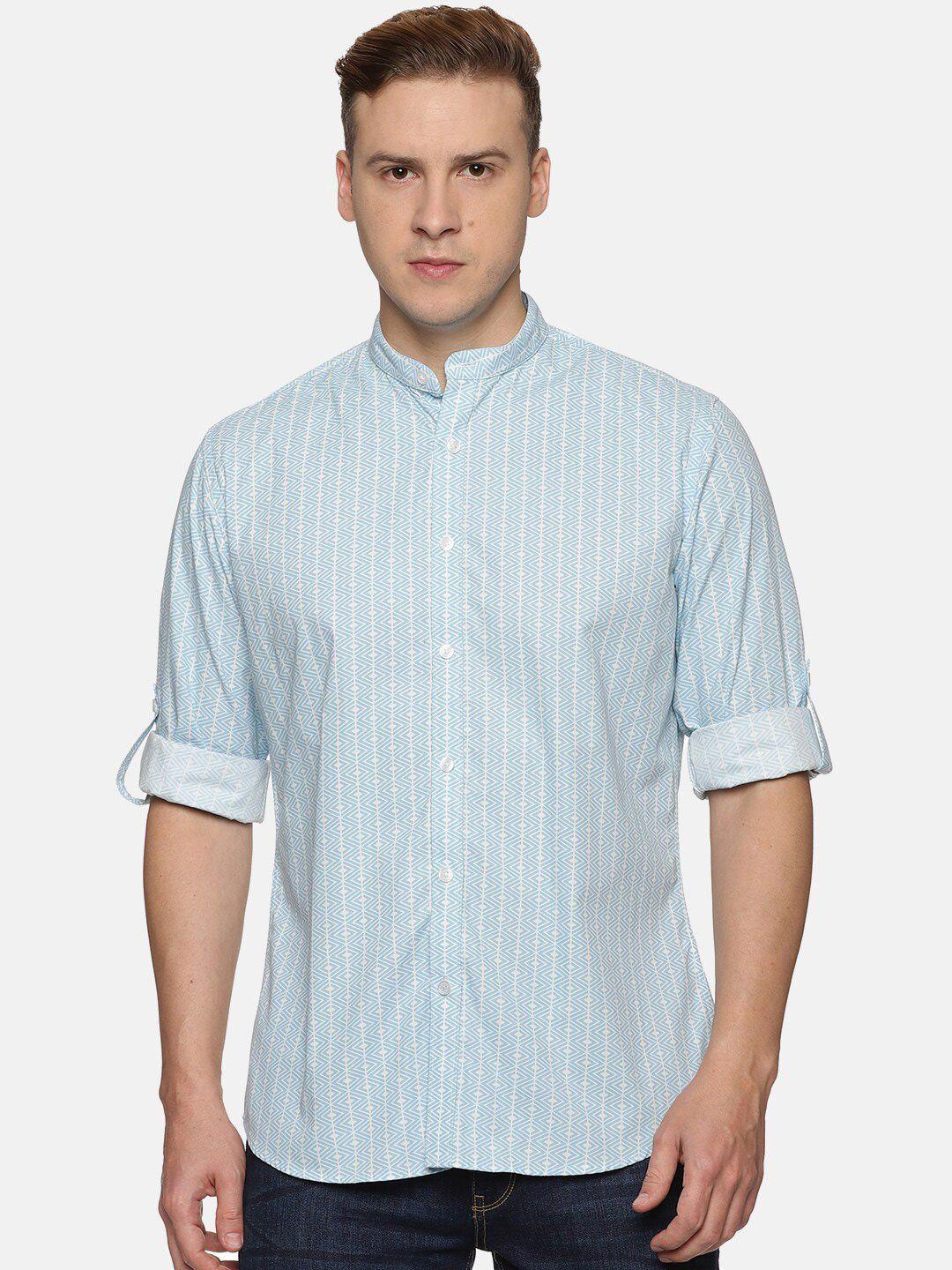 don vino men relaxed slim fit printed cotton casual shirt