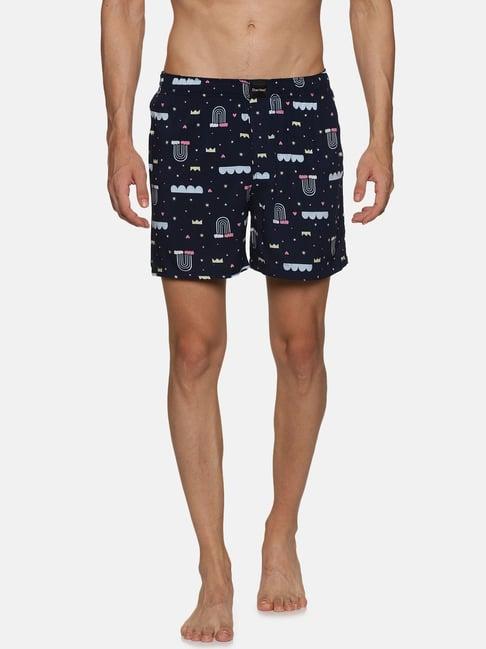 don vino navy printed boxer shorts