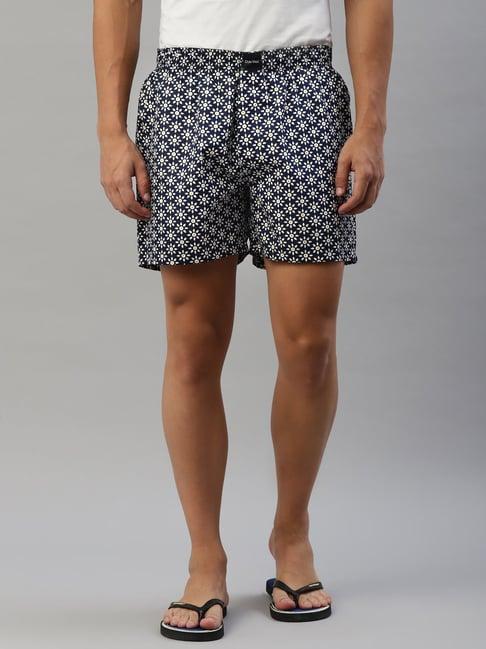 don vino navy printed boxer shorts