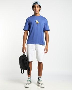 donald duck embroidered oversized t-shirt