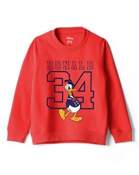 donald duck print sweatshirt