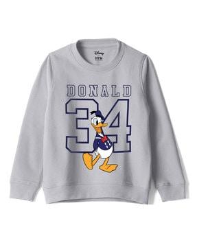 donald duck print sweatshirt