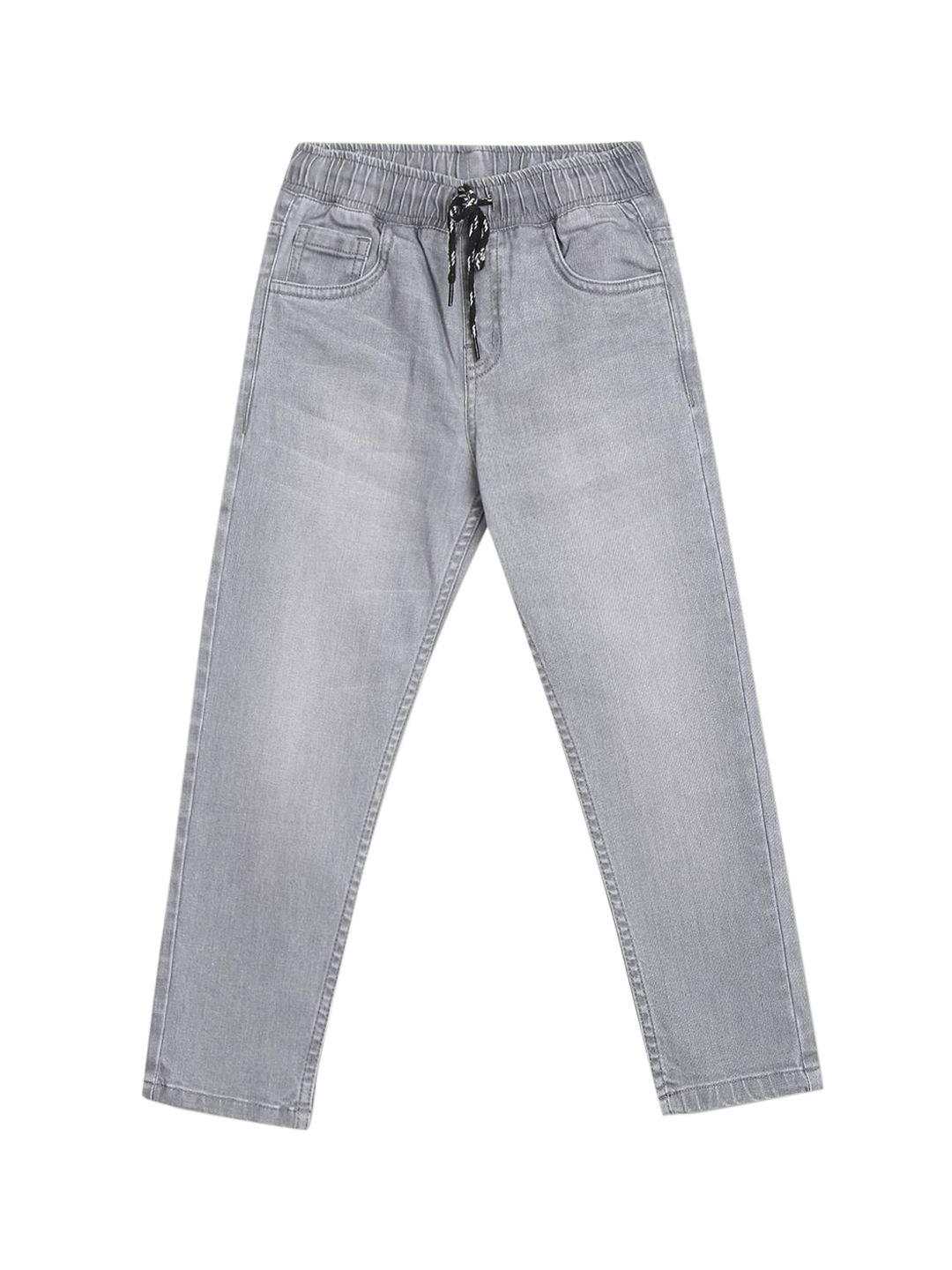 donuts boys grey mid rise stone wash jeans