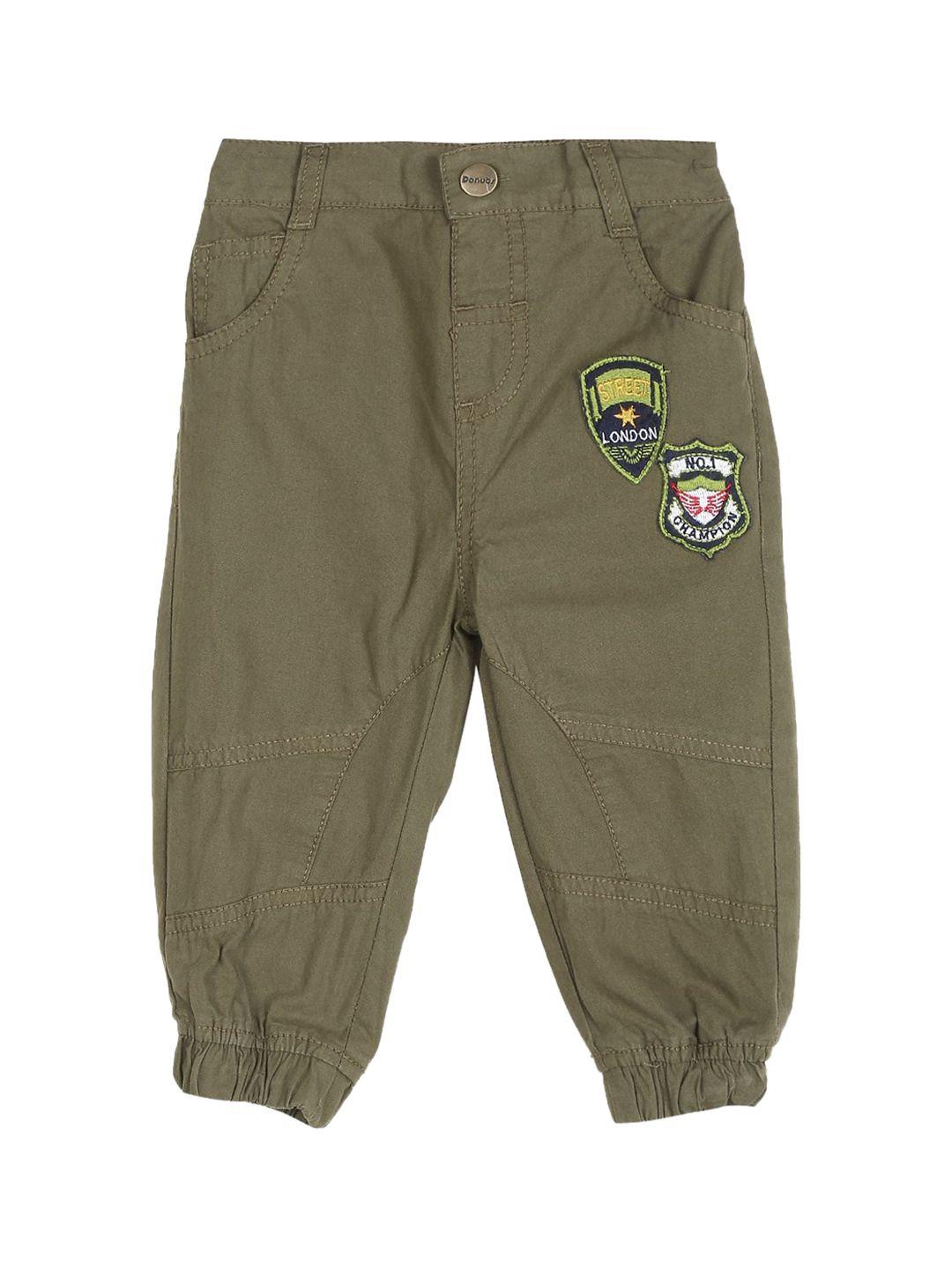 donuts boys olive green joggers trousers