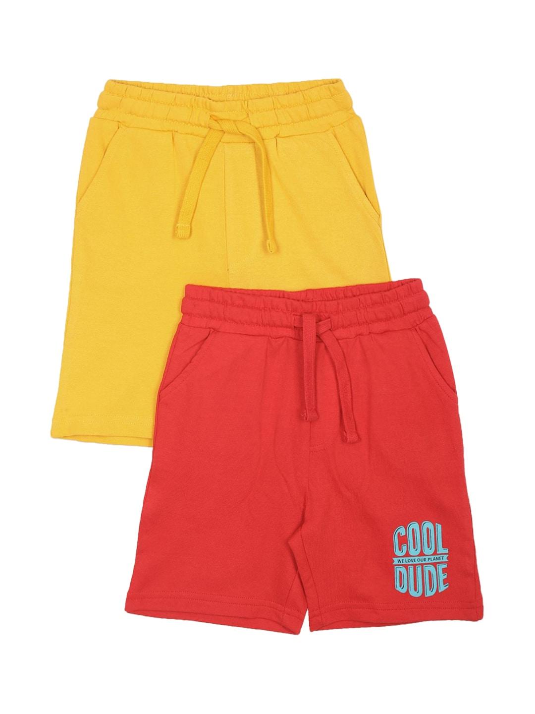 donuts boys pack of 2 pure cotton regular shorts