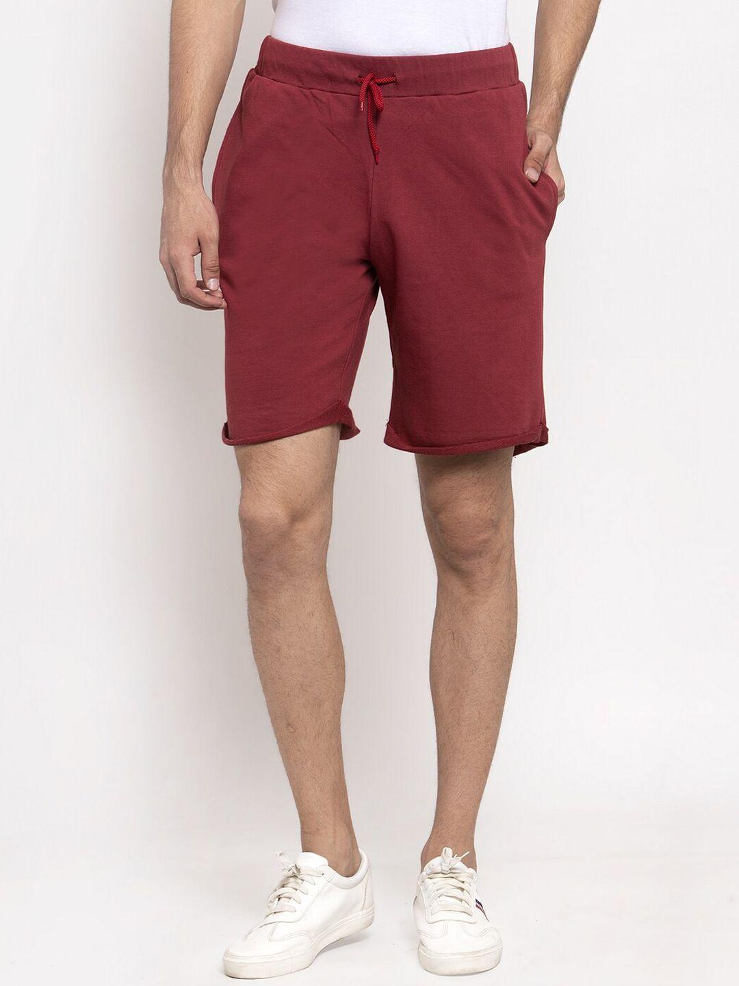 door74-men-maroon-cotton-shorts