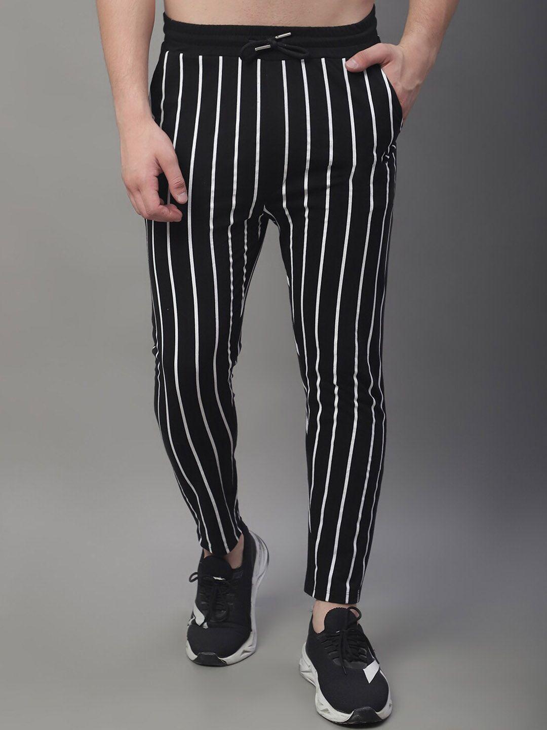 door74 striped track pants